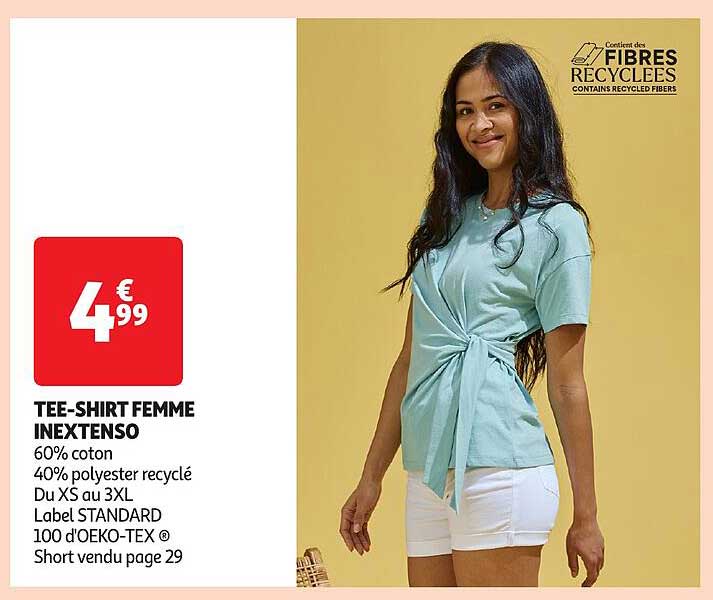 TEE-SHIRT FEMME INEXTENSO