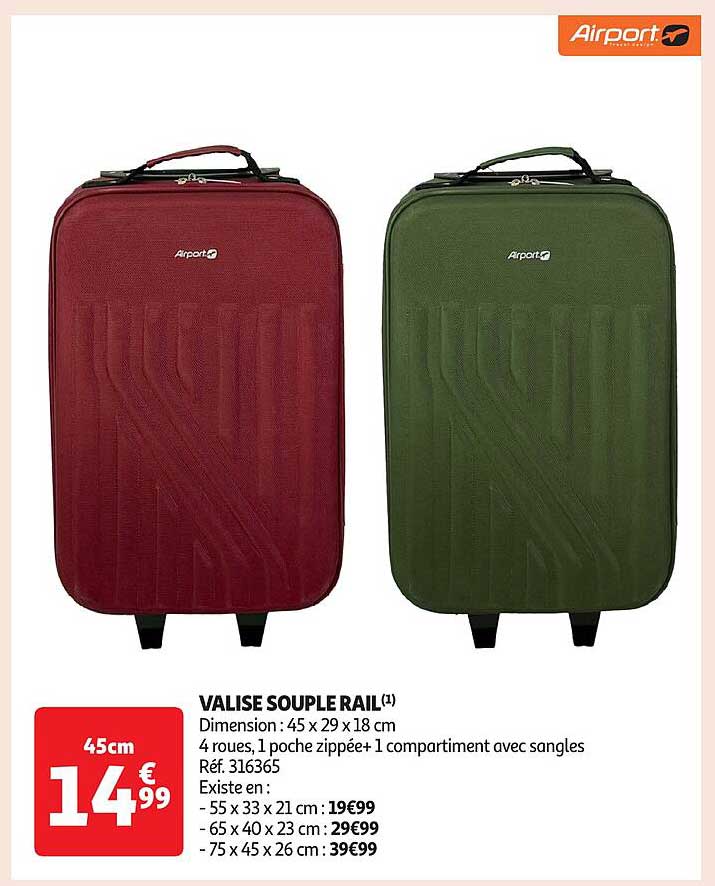 VALISE SOUPLE RAIL