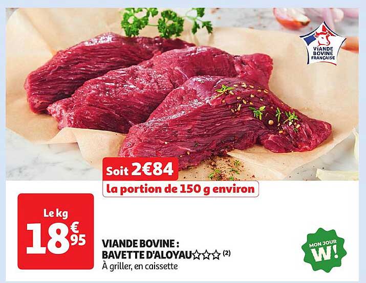 VIANDE BOVINE : BAVETTE D'ALOYAU