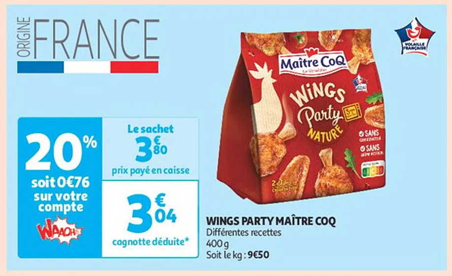 WINGS PARTY MAÎTRE COQ