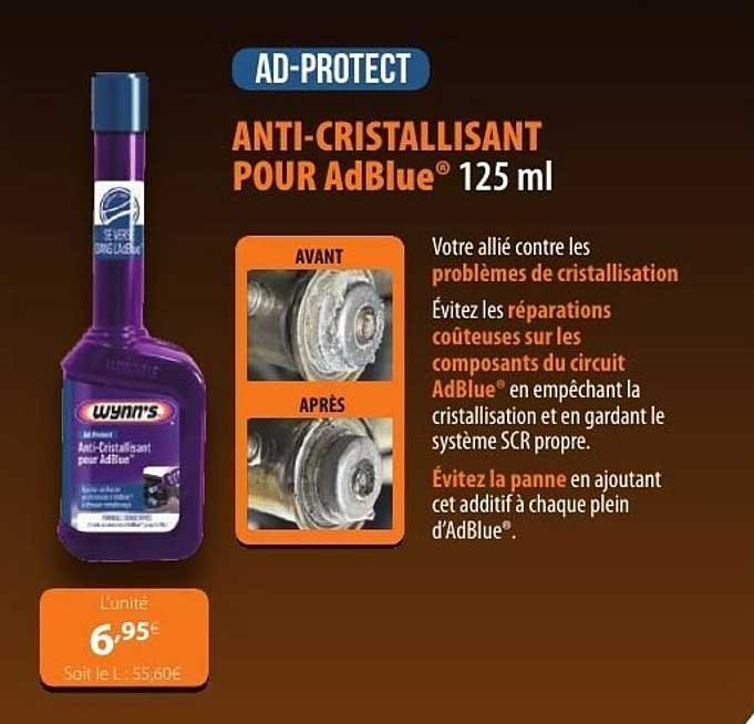 ANTI-CRISTALLISANT POUR AdBlue® 125 ml