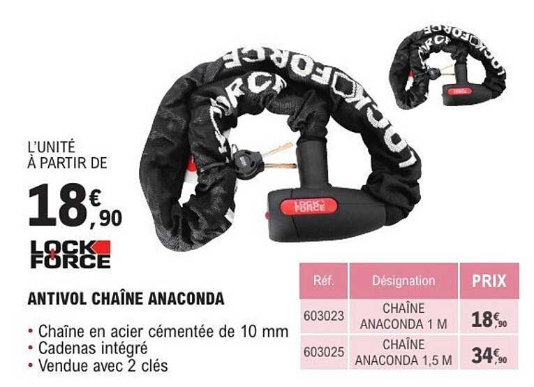 ANTIVOL CHAÎNE ANACONDA