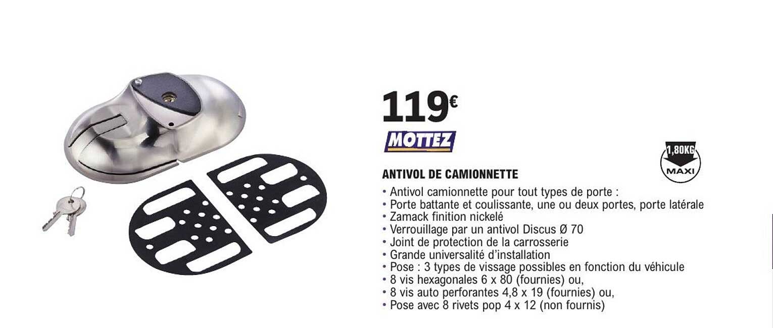 ANTIVOL DE CAMIONNETTE