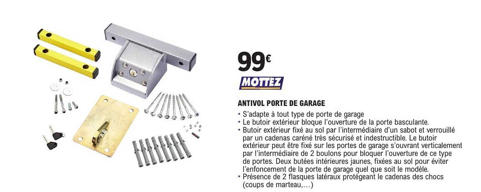 ANTIVOL PORTE DE GARAGE