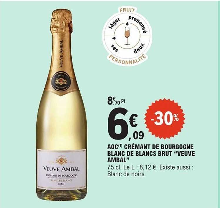 AOC CRÉMANT DE BOURGOGNE BLANC DE BLANCS BRUT “VEUVE AMBAL”