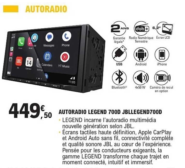 AUTORADIO LEGEND 700D JBLLEGEND700D