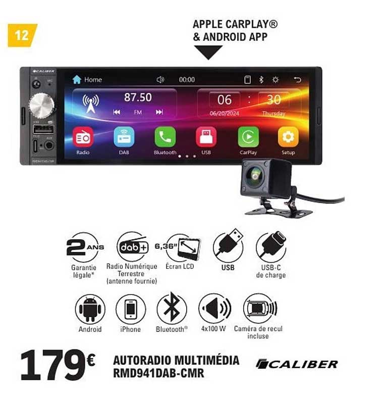 AUTORADIO MULTIMÉDIA RMD941DAB-CMR