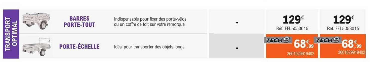 BARRES PORTE-TOUT