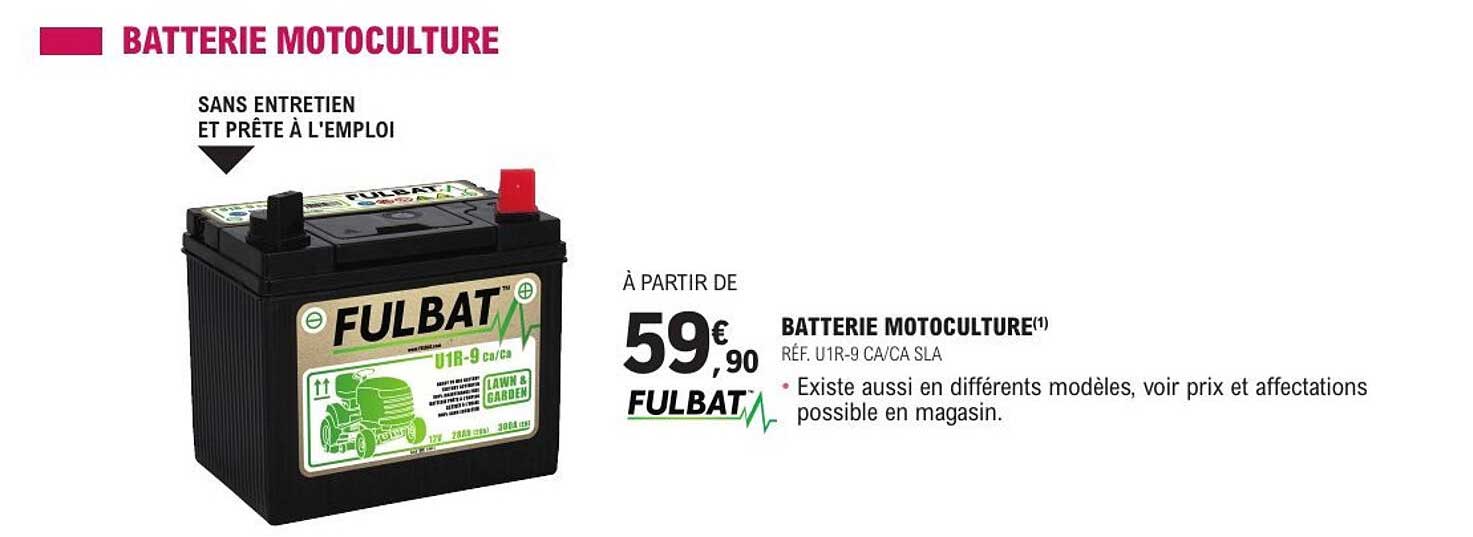 BATTERIE MOTOCULTURE