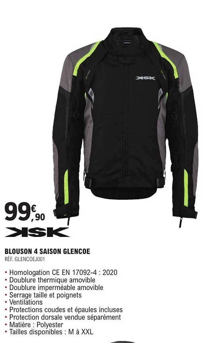 BLOUSON 4 SAISON GLENCOE