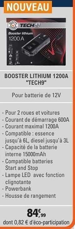 BOOSTER LITHIUM 1200A "TECH9"