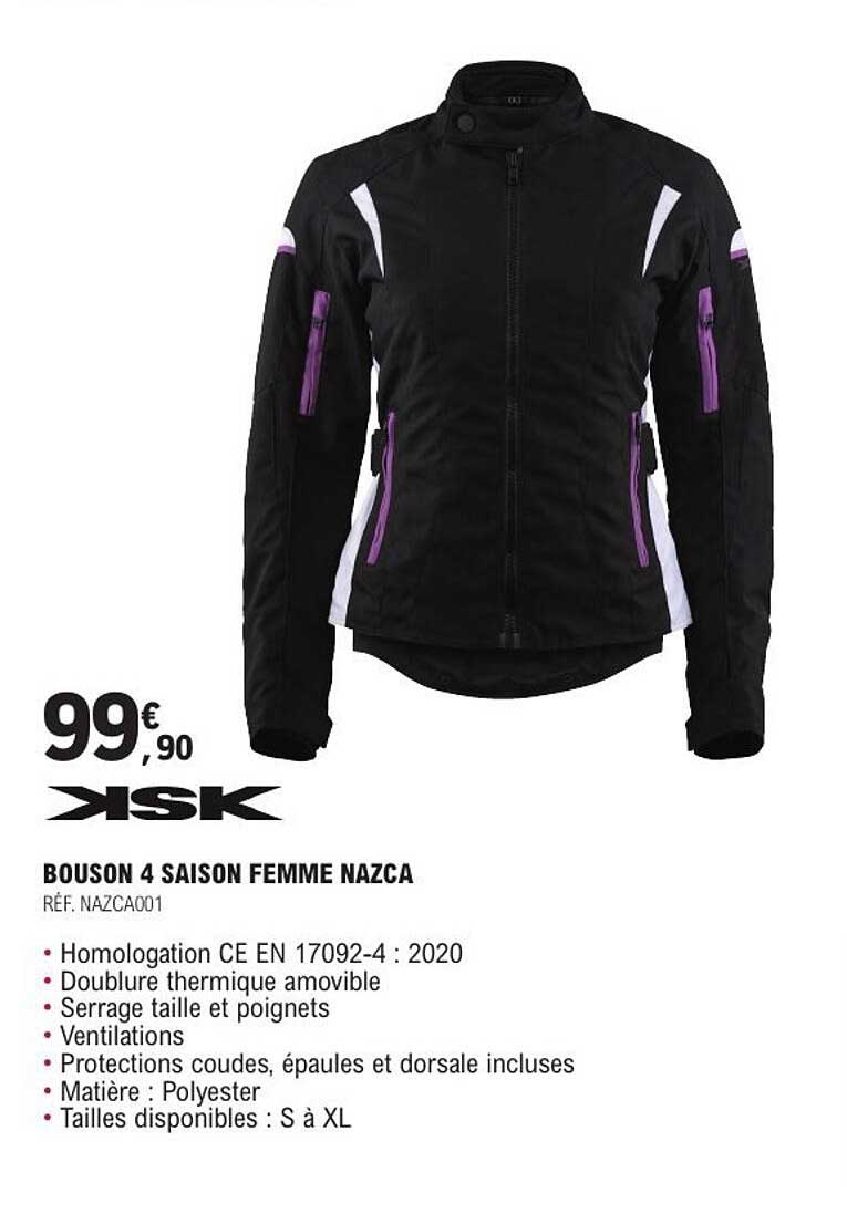 BOUSON 4 SAISON FEMME NAZCA