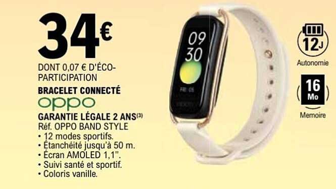 BRACELET CONNECTÉ oppo