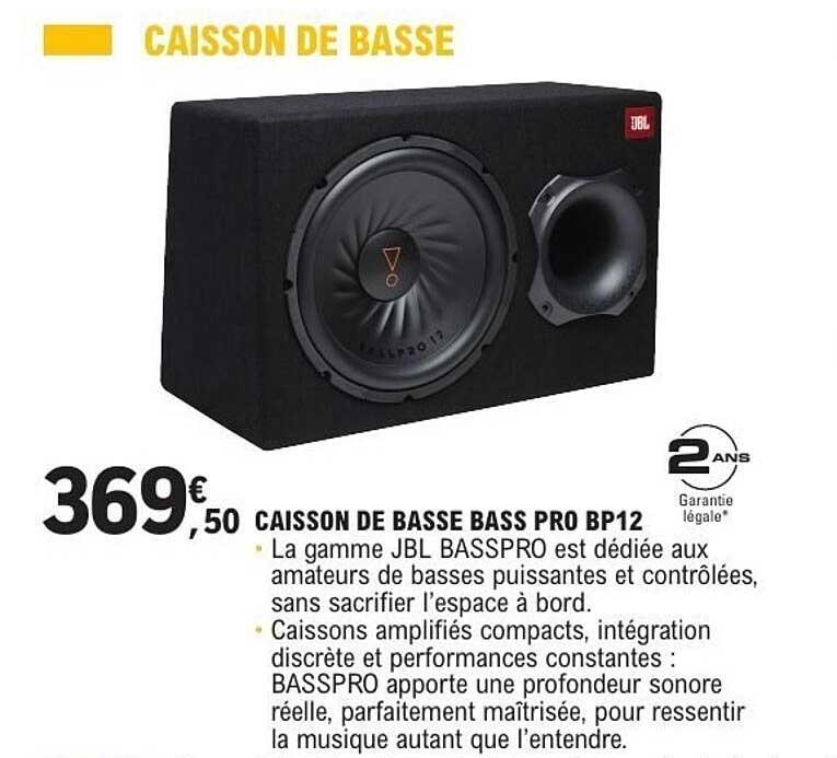 CAISSON DE BASSE BASS PRO BP12