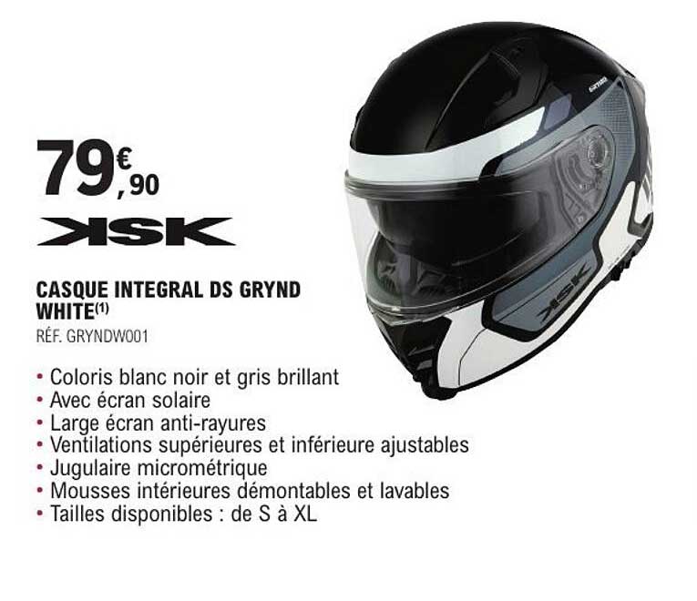 CASQUE INTEGRAL DS GRYND WHITE(1)