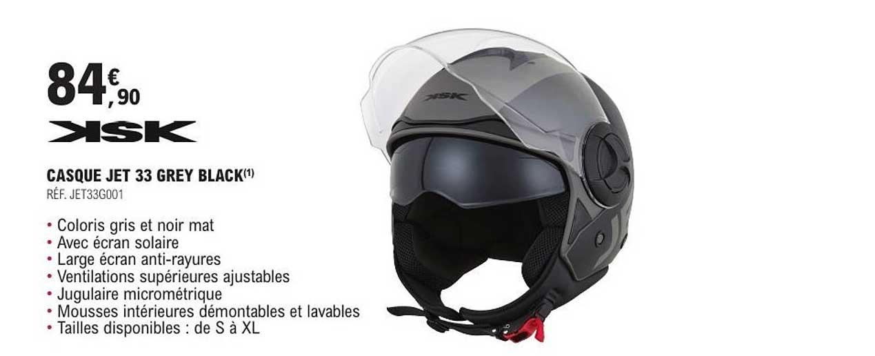 CASQUE JET 33 GREY BLACK(1)