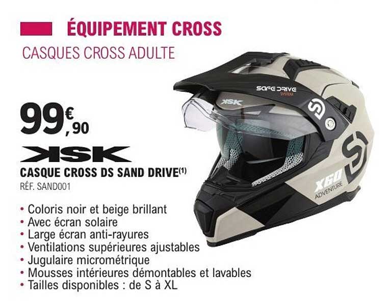 CASQUES CROSS ADULTE