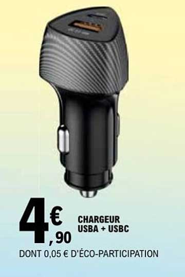 CHARGEUR USBA + USBC