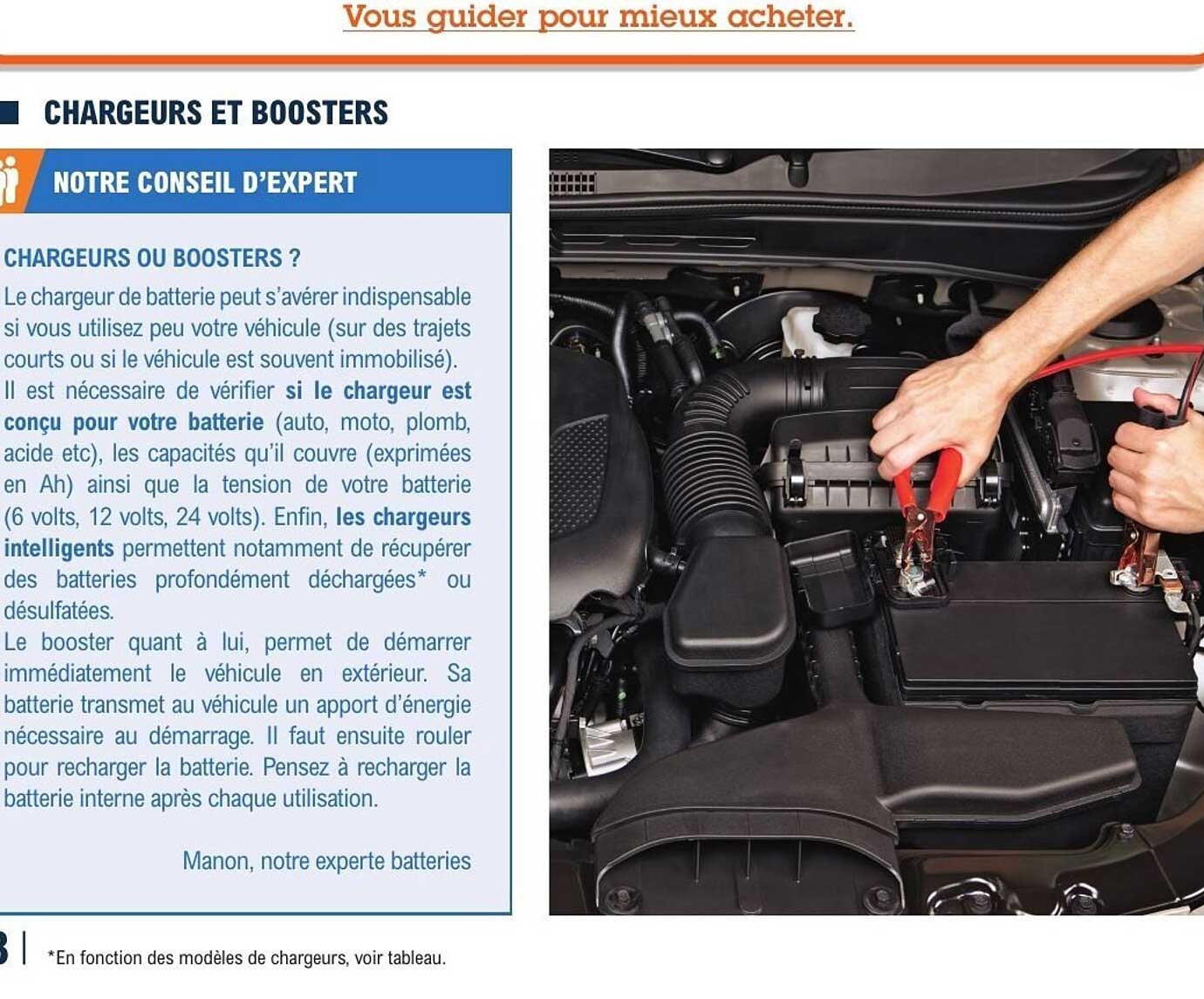 CHARGEURS ET BOOSTERS