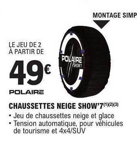 CHAUSSETTES NEIGE SHOW'7(1)(2)(3)