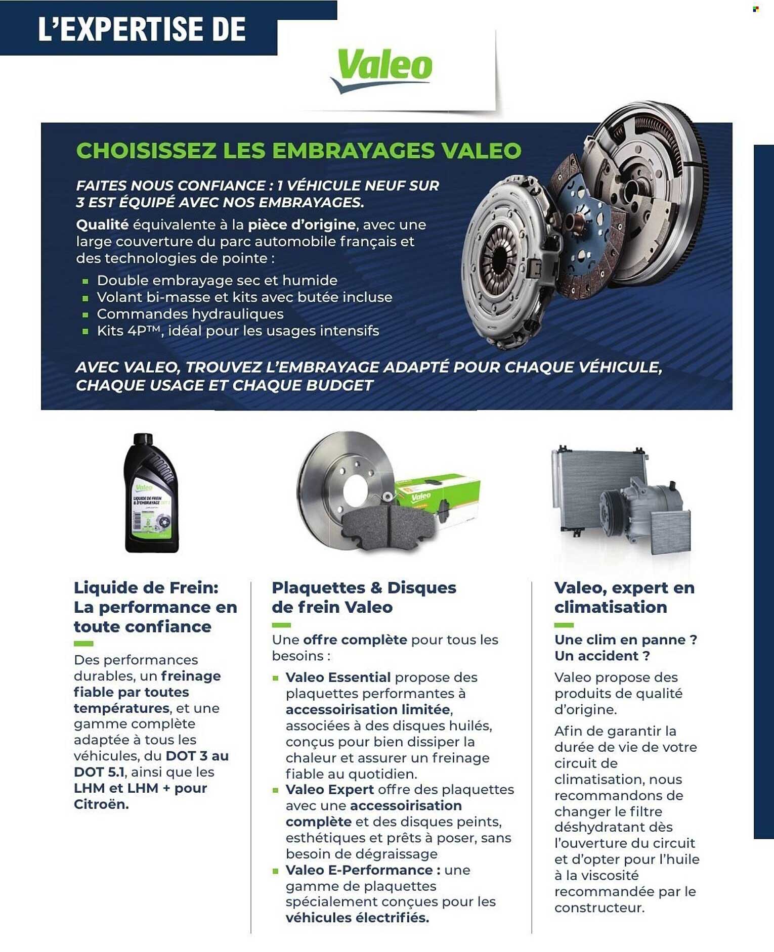 CHOISISSEZ LES EMBRAYAGES VALEO