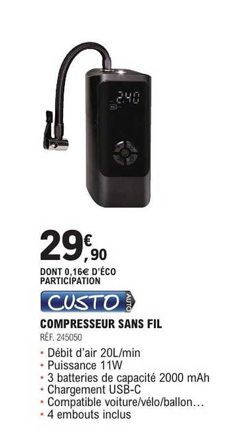 COMPRESSEUR SANS FIL