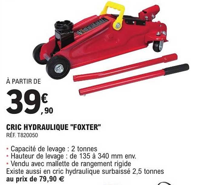 CRIC HYDRAULIQUE "FOXTER"
