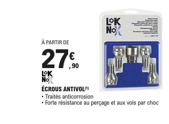 ÉCROUS ANTIVOL