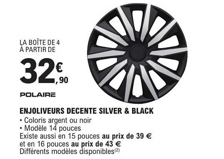 ENJOLIVEURS DECENTE SILVER & BLACK