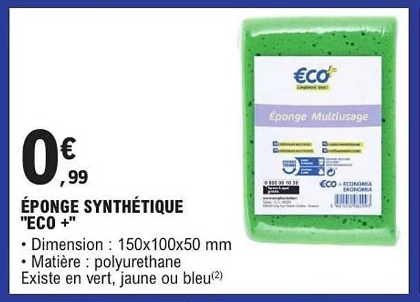 ÉPONGE SYNTHÉTIQUE "ECO +"