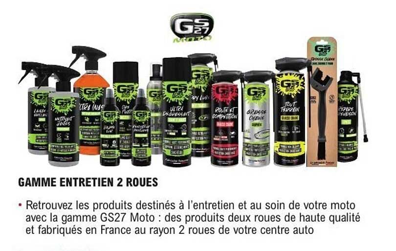 GAMME ENTRETIEN 2 ROUES