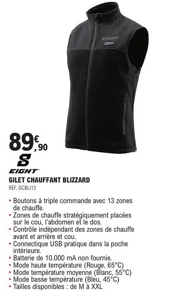 GILET CHAUFFANT BLIZZARD