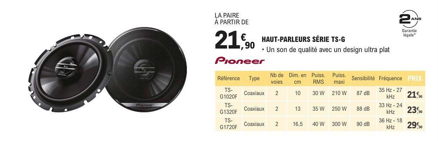 HAUT-PARLEURS SÉRIE TS-G