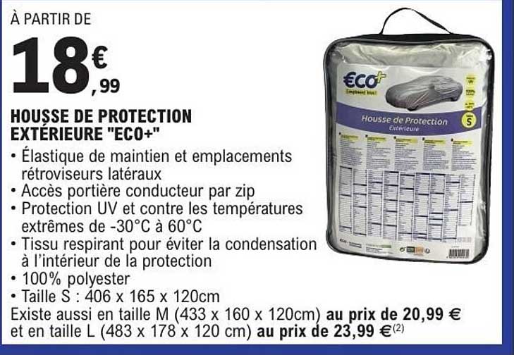 HOUSSE DE PROTECTION EXTÉRIEURE "ECO+"