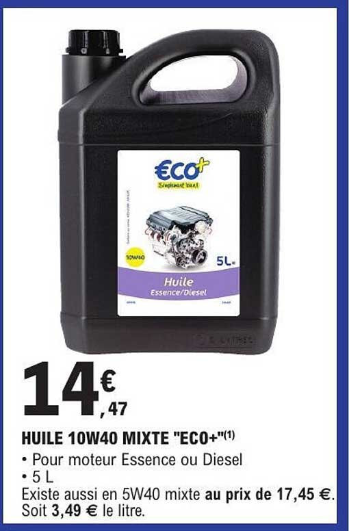 HUILE 10W40 MIXTE "ECO+"(1)