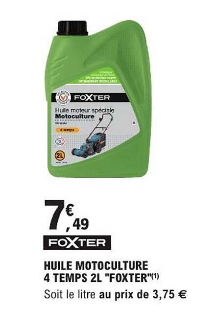 HUILE MOTOCULTURE 4 TEMPS 2L "FOXTER"(1)