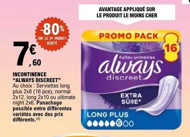 INCONTINENCE “ALWAYS DISCREET”
