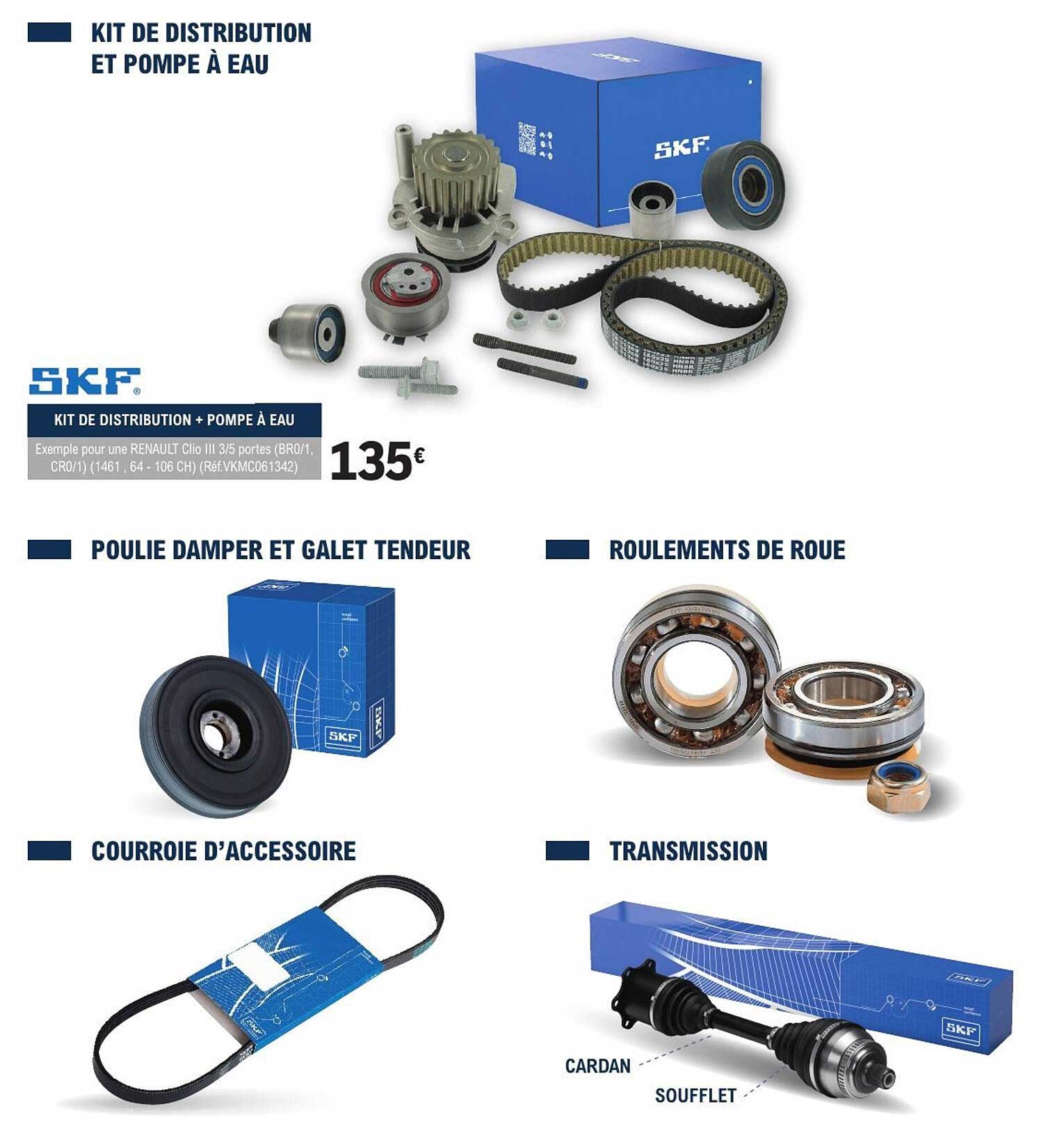 KIT DE DISTRIBUTION + POMPE À EAU