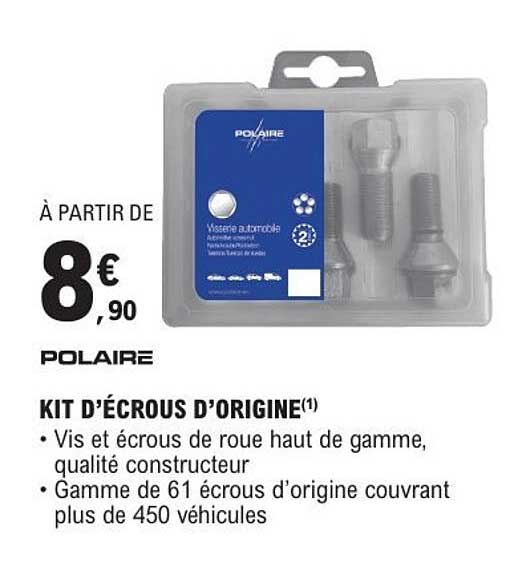 KIT D'ÉCROUS D'ORIGINE