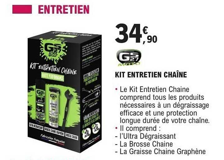KIT ENTRETIEN CHAÎNE