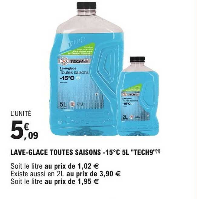 LAVE-GLACE TOUTES SAISONS -15°C 5L "TECH9"(1)