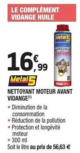 LE COMPLÉMENT VIDANGE HUILE
