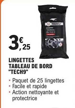 LINGETTES TABLEAU DE BORD "TECH9"