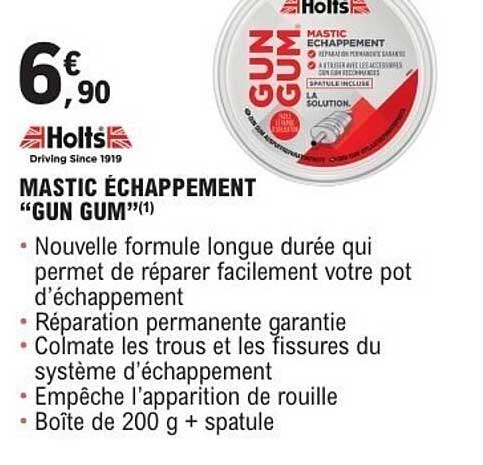 MASTIC ÉCHAPPEMENT “GUN GUM”(1)