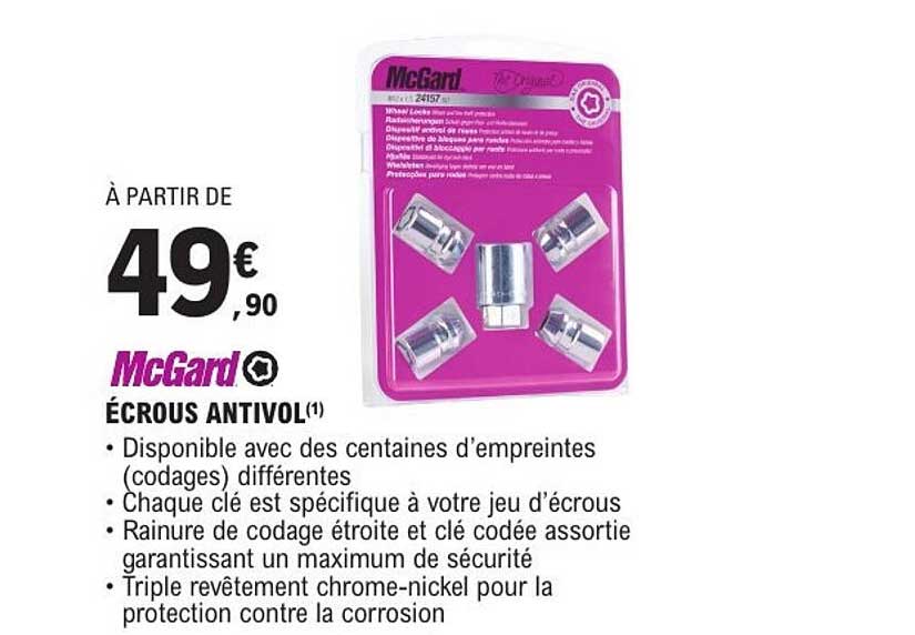 McGard ÉCROUS ANTIVOL(1)