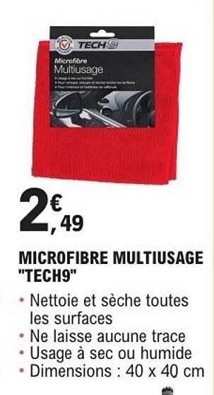 MICROFIBRE MULTIUSAGE "TECH9"