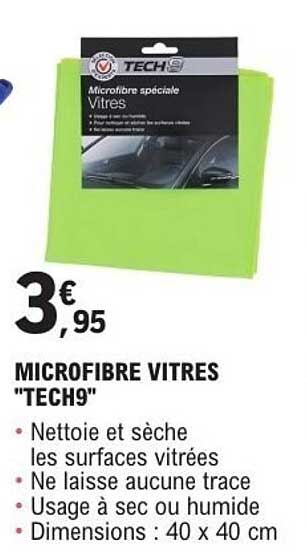 MICROFIBRE VITRES "TECH9"