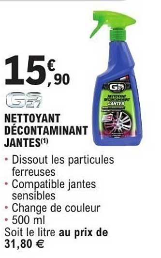 NETTOYANT DÉCONTAMINANT JANTES(1)