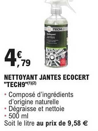 NETTOYANT JANTES ECOCERT "TECH9"(1)(2)