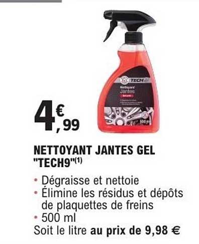 NETTOYANT JANTES GEL "TECH9"(1)